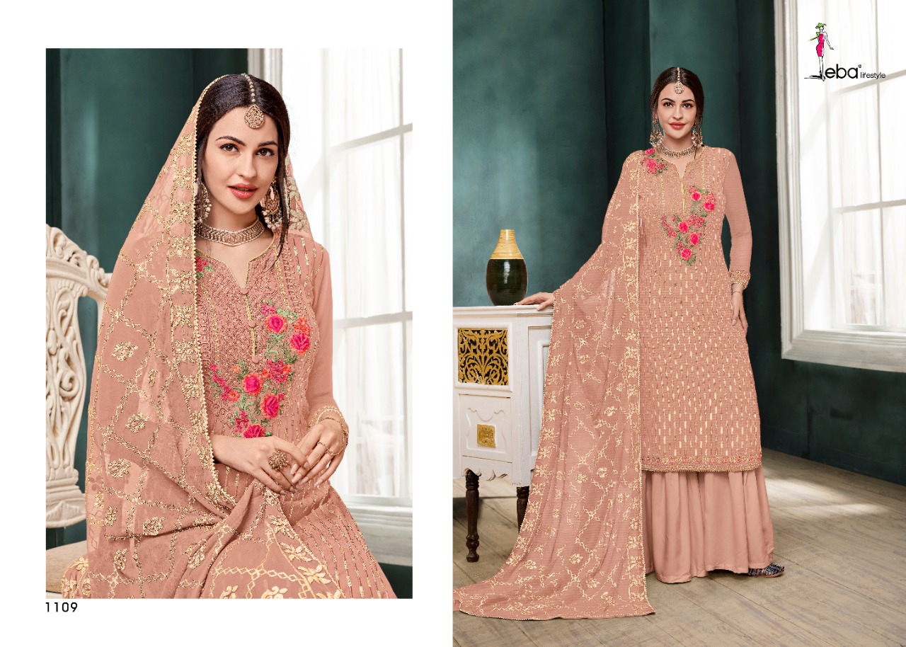 Eba Mount Black Vol  5 Embroidery Salwar Kameez Catalog