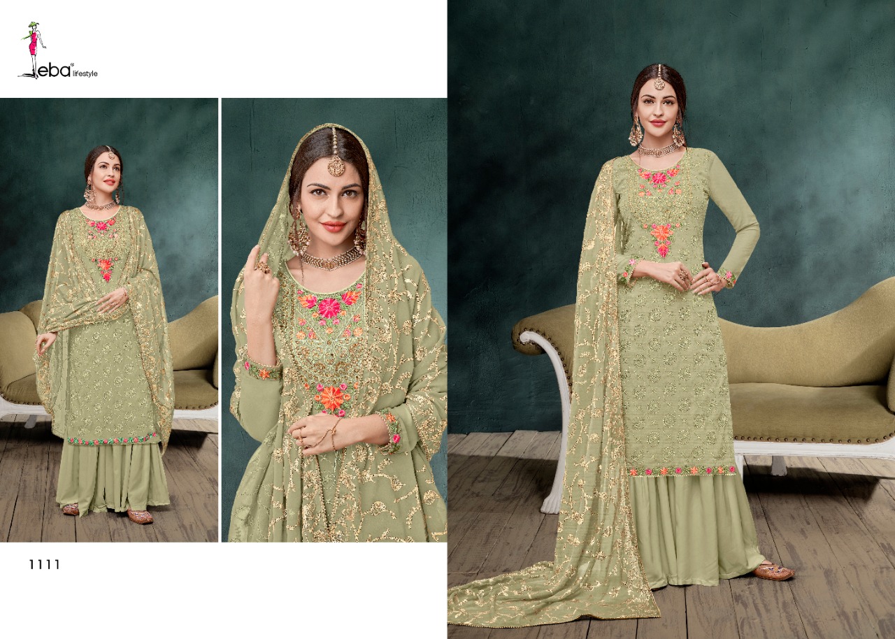 Eba Mount Black Vol  5 Embroidery Salwar Kameez Catalog