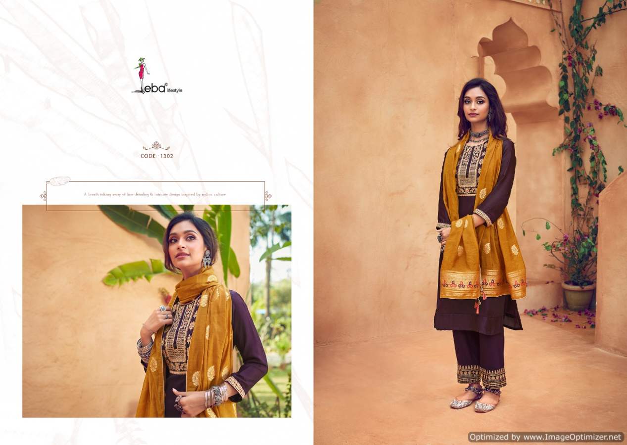 Eba Noreen Embroidery Work Salwar Kameez Catalog