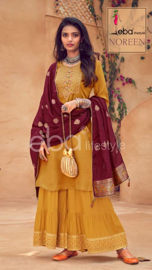Eba Noreen Embroidery Work Salwar Kameez Catalog