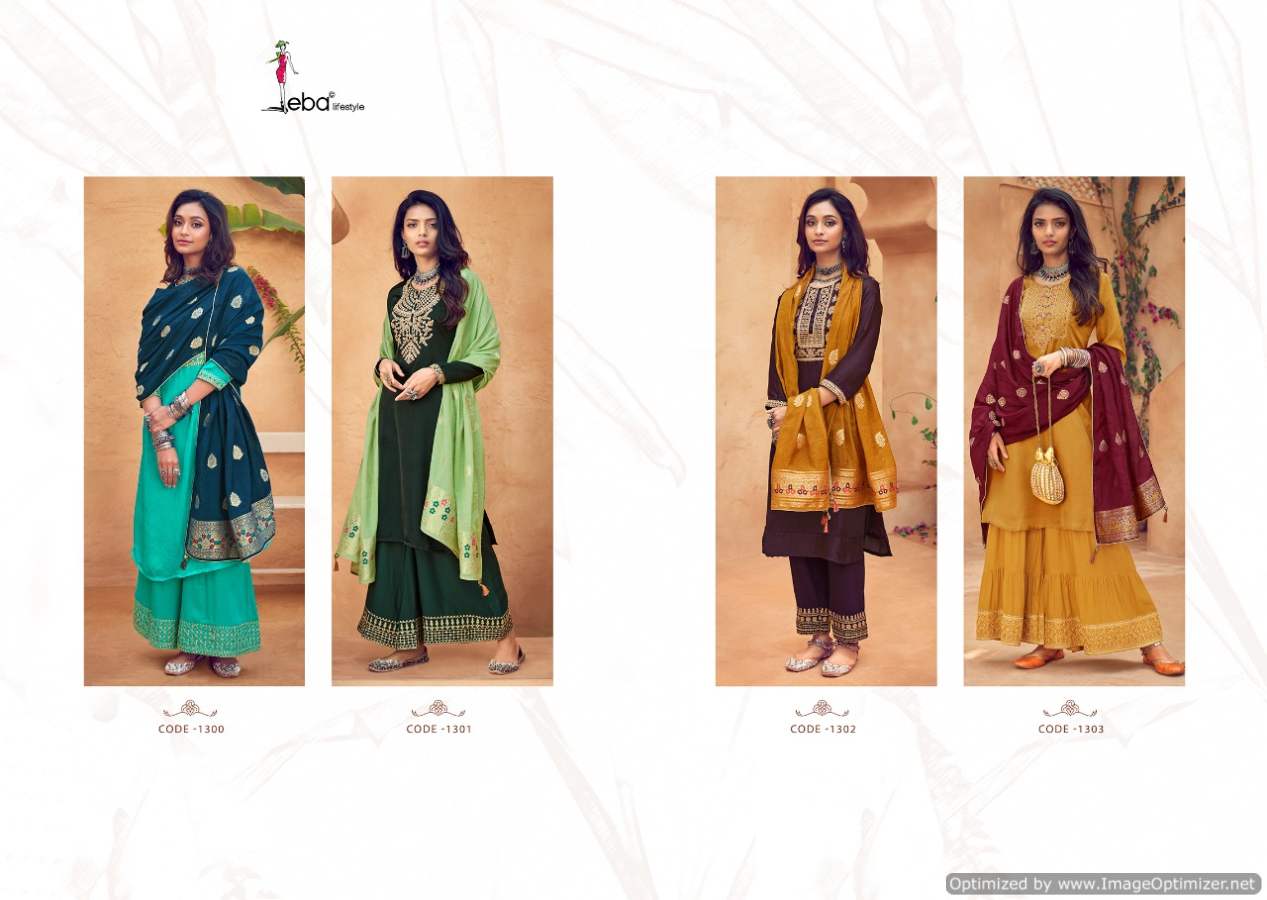 Eba Noreen Embroidery Work Salwar Kameez Catalog