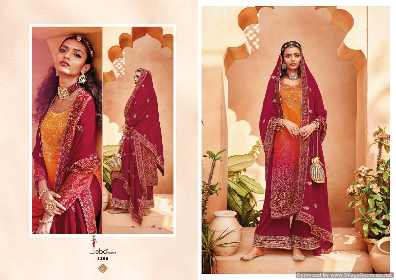 Eba Rang Bandhej Vol  2 Embroidery Wear Salwaar Kameez Catalog