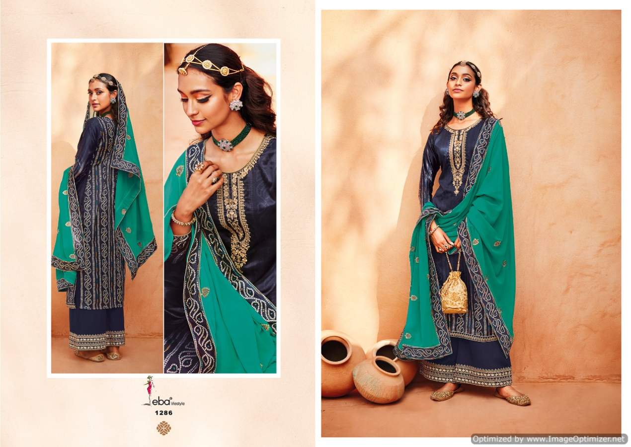 Eba Rang Bandhej Vol  2 Embroidery Wear Salwaar Kameez Catalog