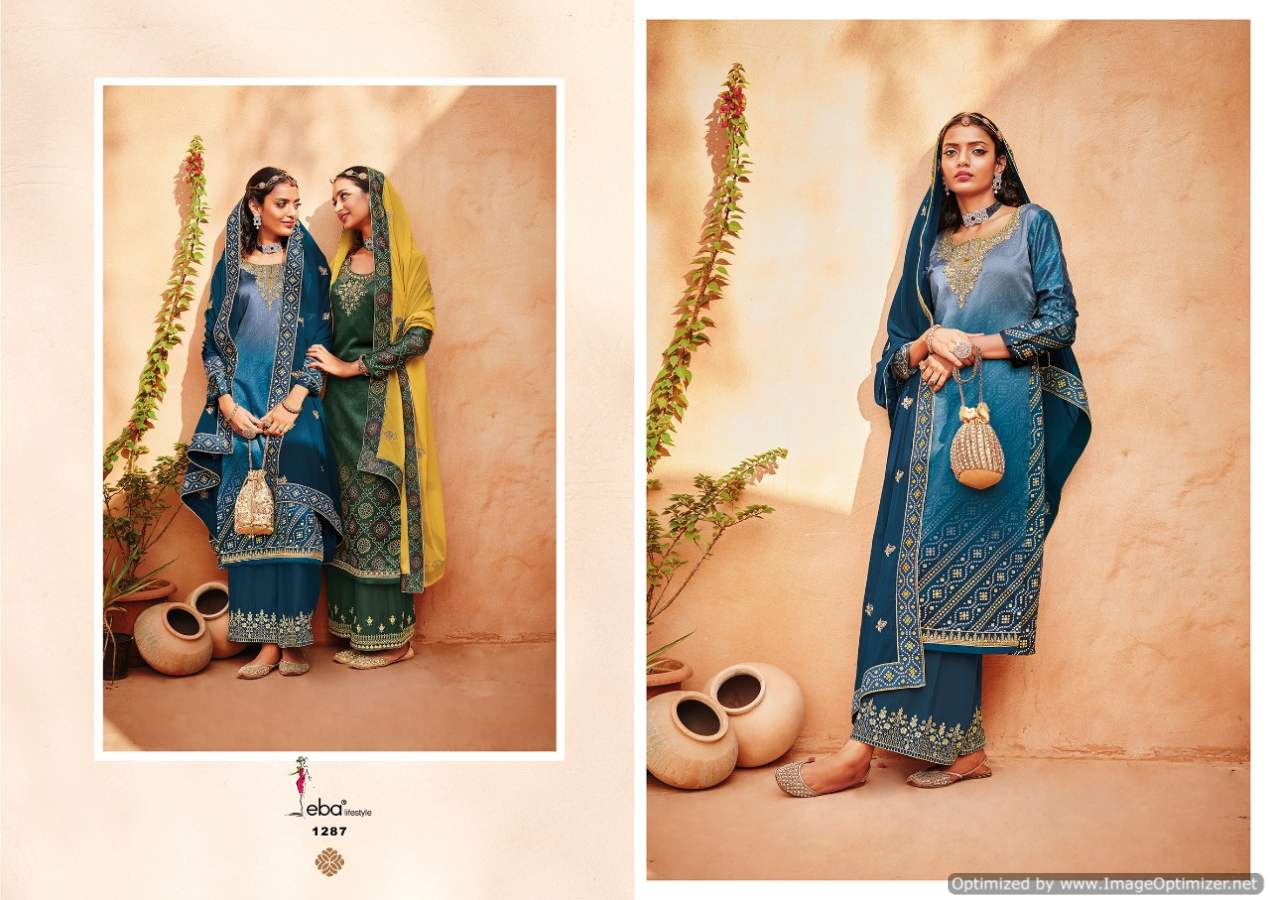 Eba Rang Bandhej Vol  2 Embroidery Wear Salwaar Kameez Catalog
