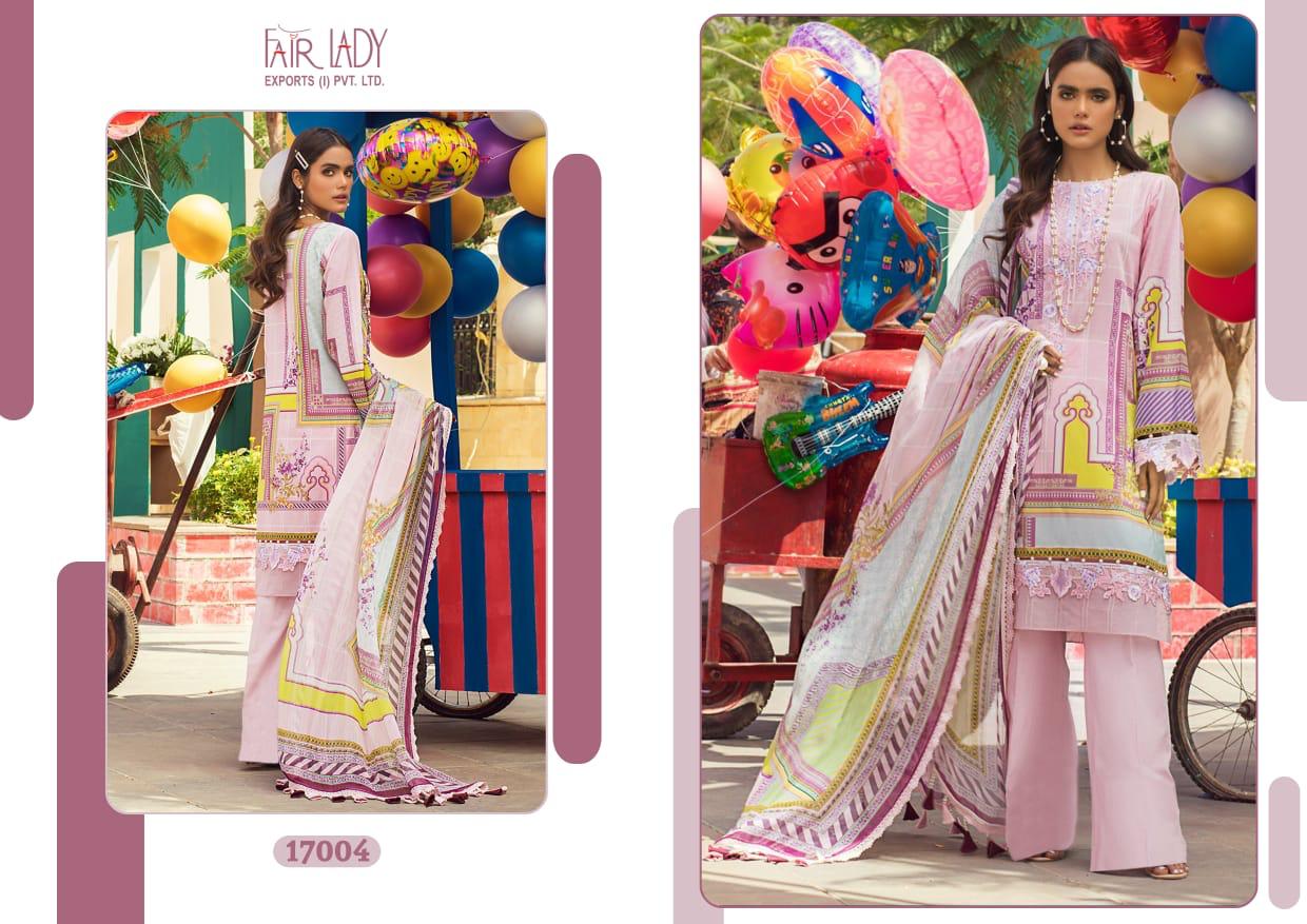 Fair Lady Ayesha Zara Designer Cotton Embroidery Pakistani Salwar Suits Catalog