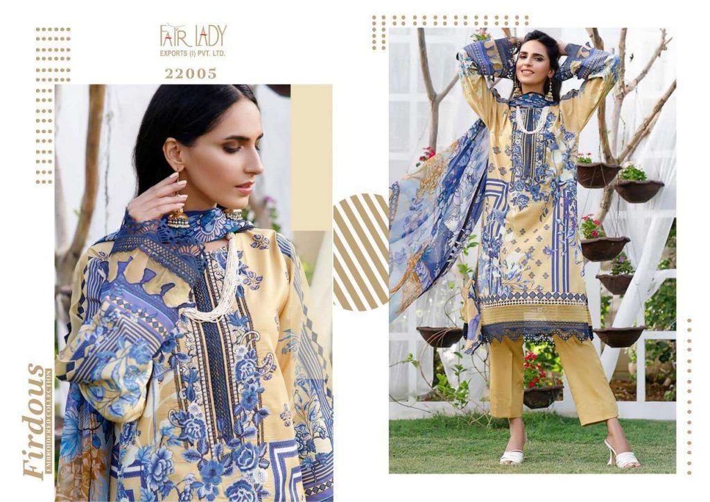 Fair Lady Firdous Embroidered Collection Digital Print Pakistani Suits Catalog