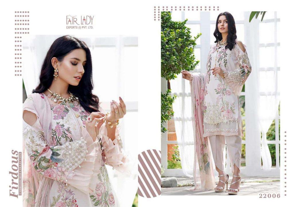 Fair Lady Firdous Embroidered Collection Digital Print Pakistani Suits Catalog