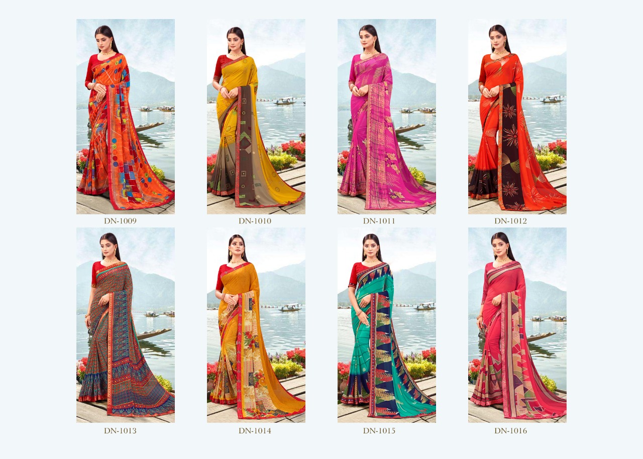 Fc Aavya Casual Wear Printed Sarees Catalog