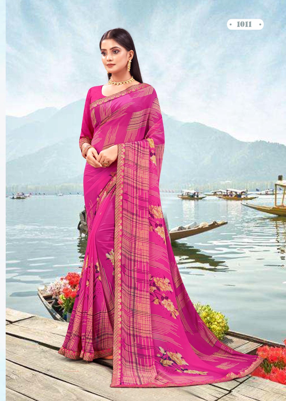 Fc Aavya Casual Wear Printed Sarees Catalog