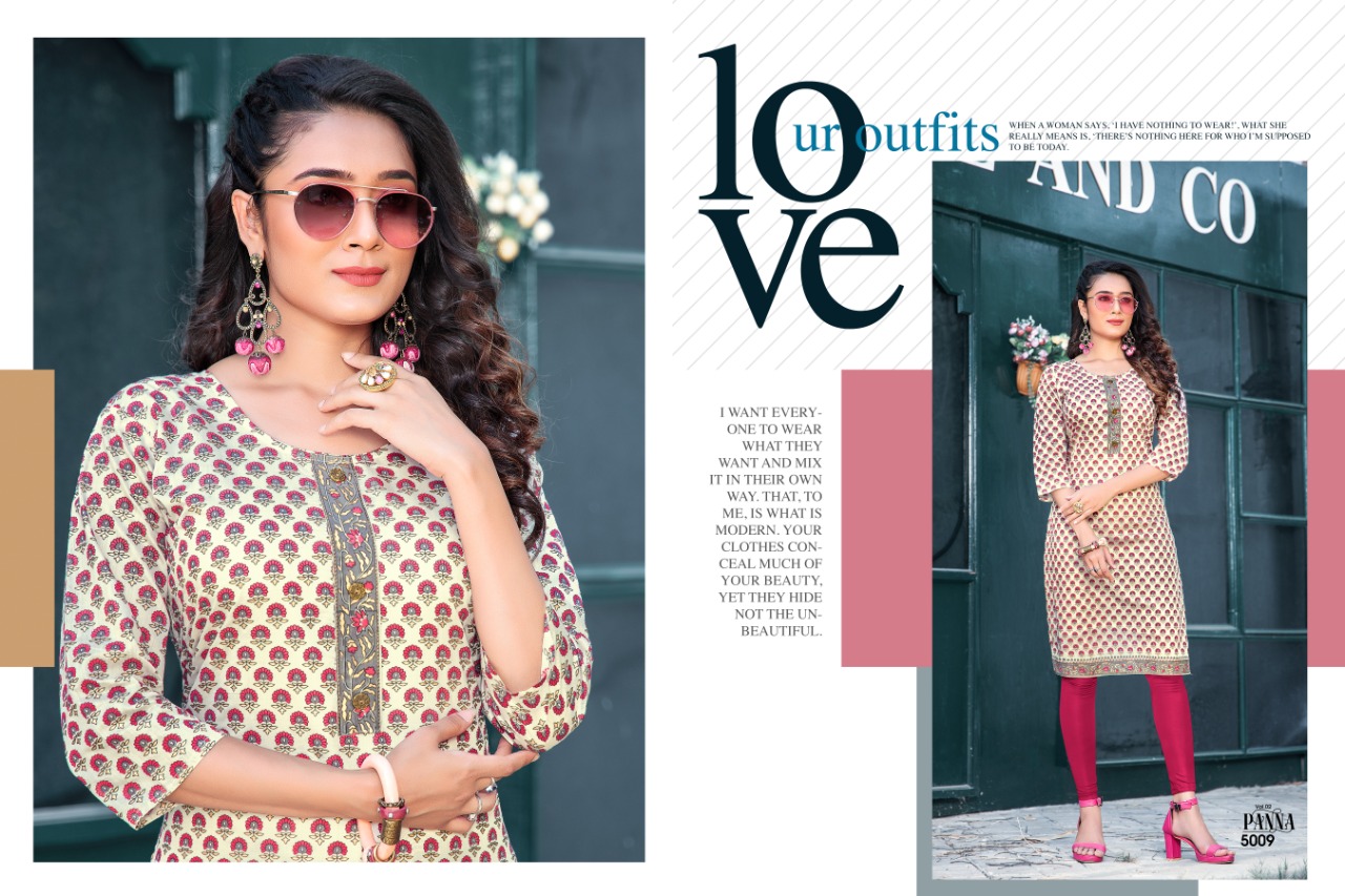 Premnath Panna Vol. 2 Fancy Designer Kurti Catalogue