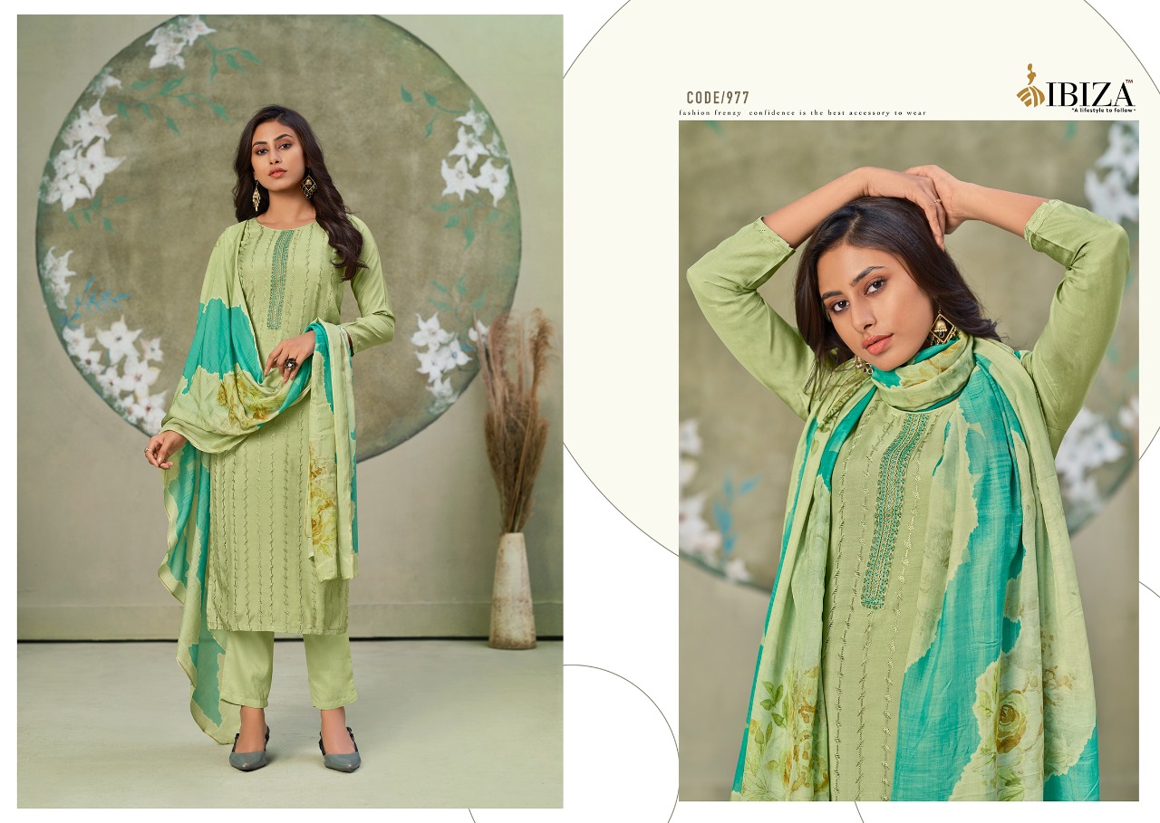 Ibiza Flora Masleen With Fancy Embroidery Salwar Suits  Catalog