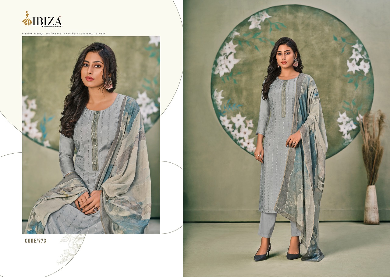 Ibiza Flora Masleen With Fancy Embroidery Salwar Suits  Catalog