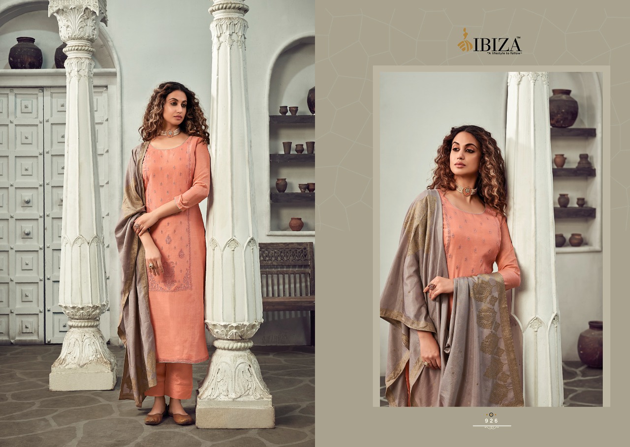 Ibiza Melissa Fancy Wear Embroidery Dress Material Catalog