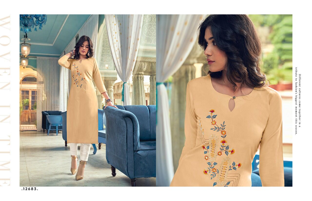 Kalaroop Lily Vol 20 Fancy Wear Embroidery Kurti Catalog