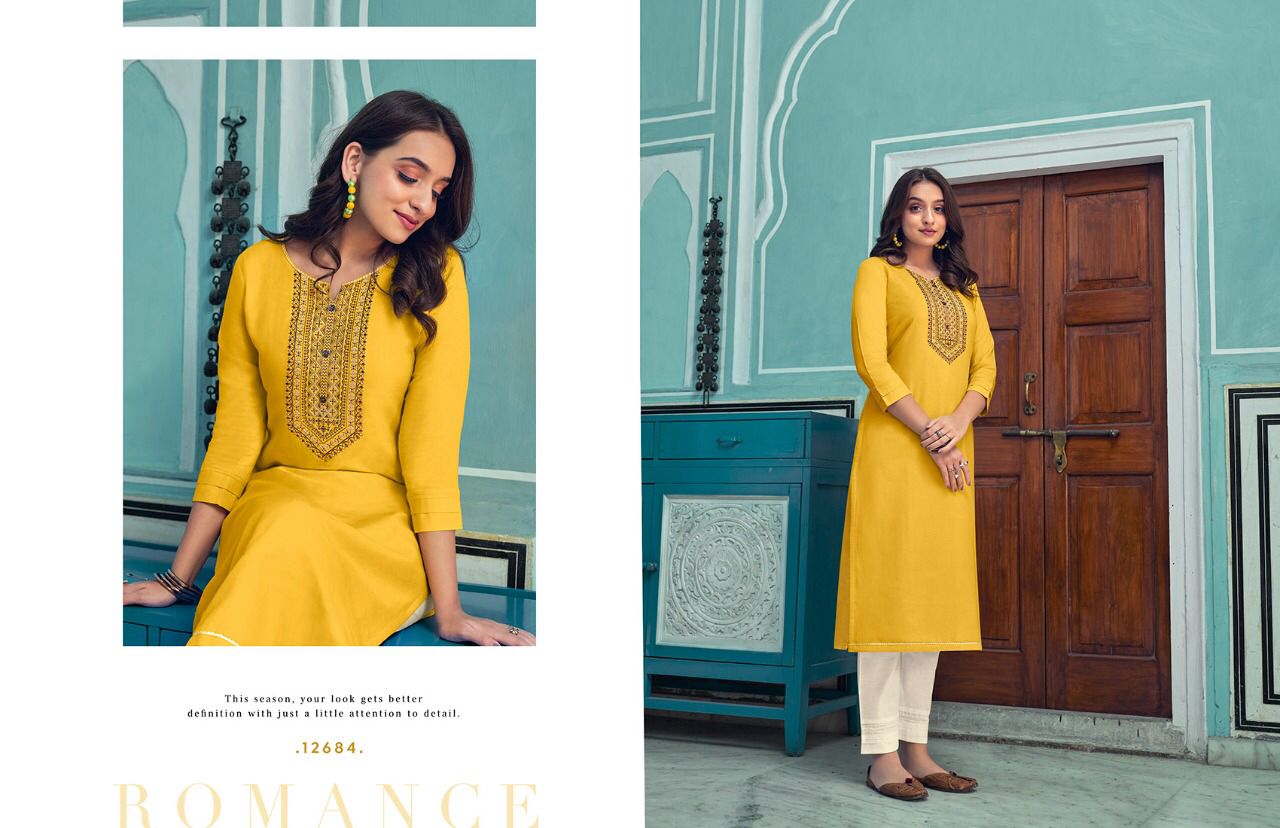 Kalaroop Lily Vol 20 Fancy Wear Embroidery Kurti Catalog