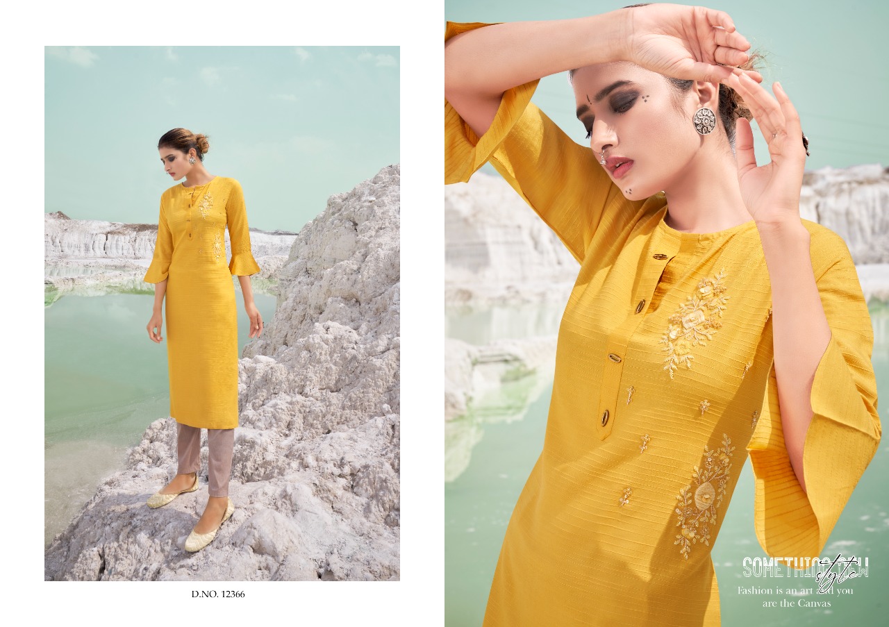 Kalaroop Omega Rayon Designer Kurti Catalog
