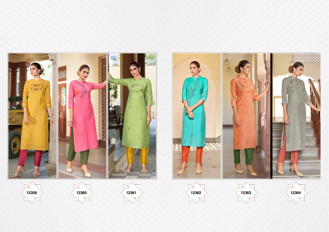 Kalaroop Ruhani Silk Designer Festive Wear Kurti Catalog