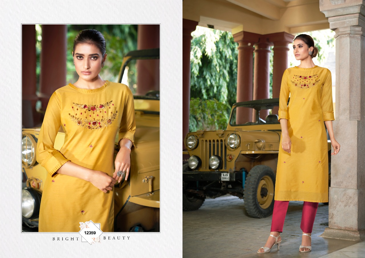 Kalaroop Ruhani Silk Designer Festive Wear Kurti Catalog