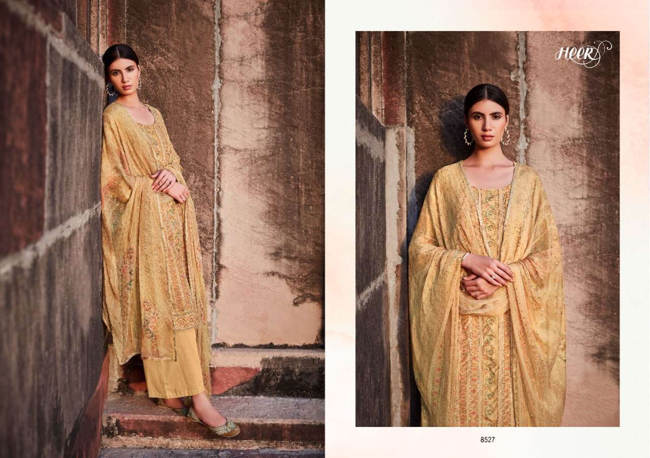 Kimora Heer Vol 96 Kinari Pure Cotton Satin Digital Print Salwar  Suits  Catalog