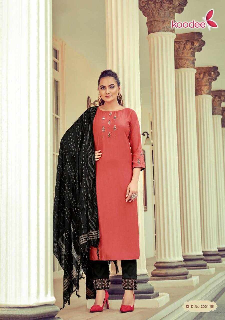 Koodee Riya Vol  1 Designer Embroidery Readymade Kurti  Catalog