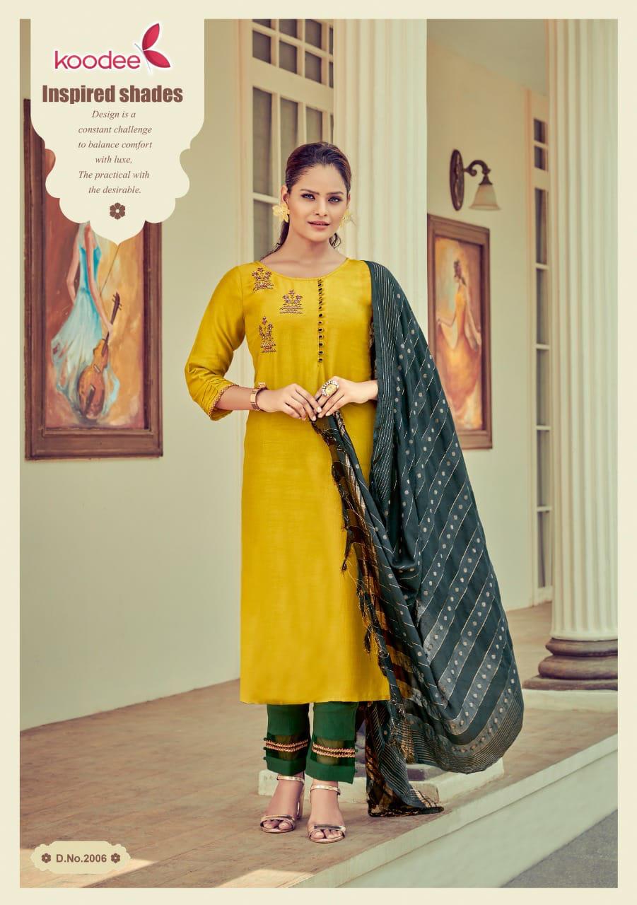 Koodee Riya Vol  1 Designer Embroidery Readymade Kurti  Catalog