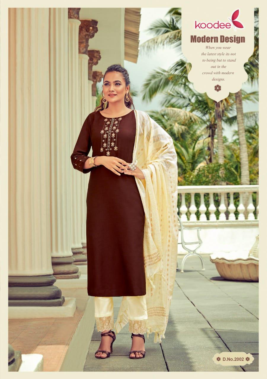 Koodee Riya Vol  1 Designer Embroidery Readymade Kurti  Catalog