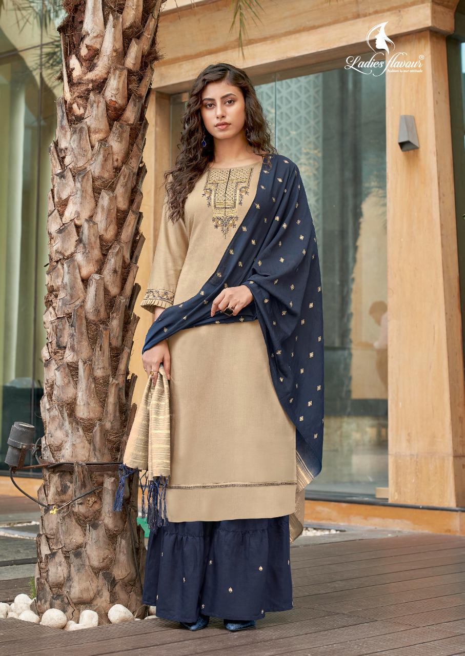 Ladies Flavour Ruhana Vol  1 Designer Embroidery Party Wear Ready Made Kurti Catalog