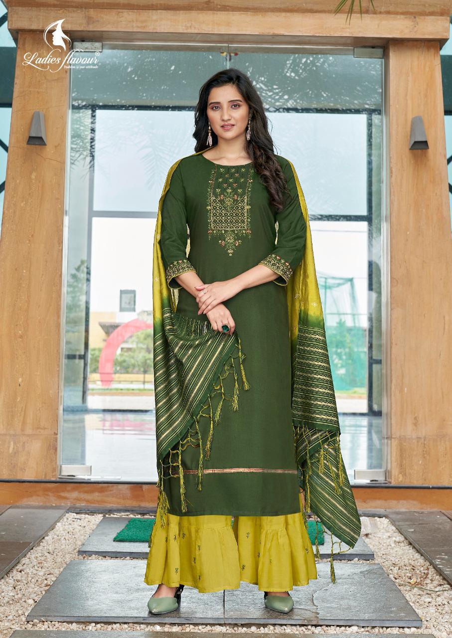 Ladies Flavour Ruhana Vol  1 Designer Embroidery Party Wear Ready Made Kurti Catalog