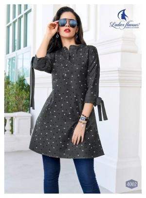 Ladies Flavour Tunic Casual Wear Cotton Printed Ladies Top Catalog