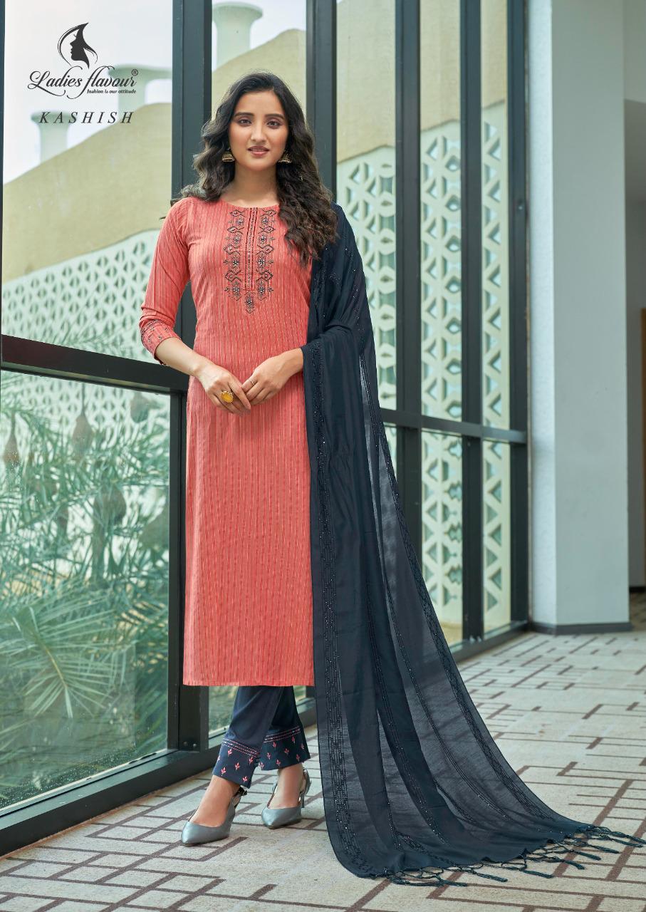 Ladies Flavours  Kashish Rayon Embroidery Readymade  Kurti Catalog