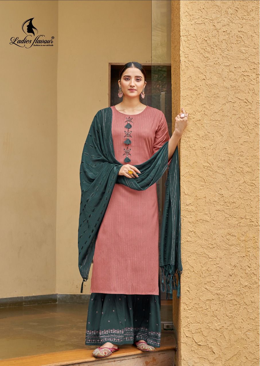 Ladies Flavours  Ruhana  Vol 2 Rayon Fancy Embroidery Ready-made Kurti Catalog