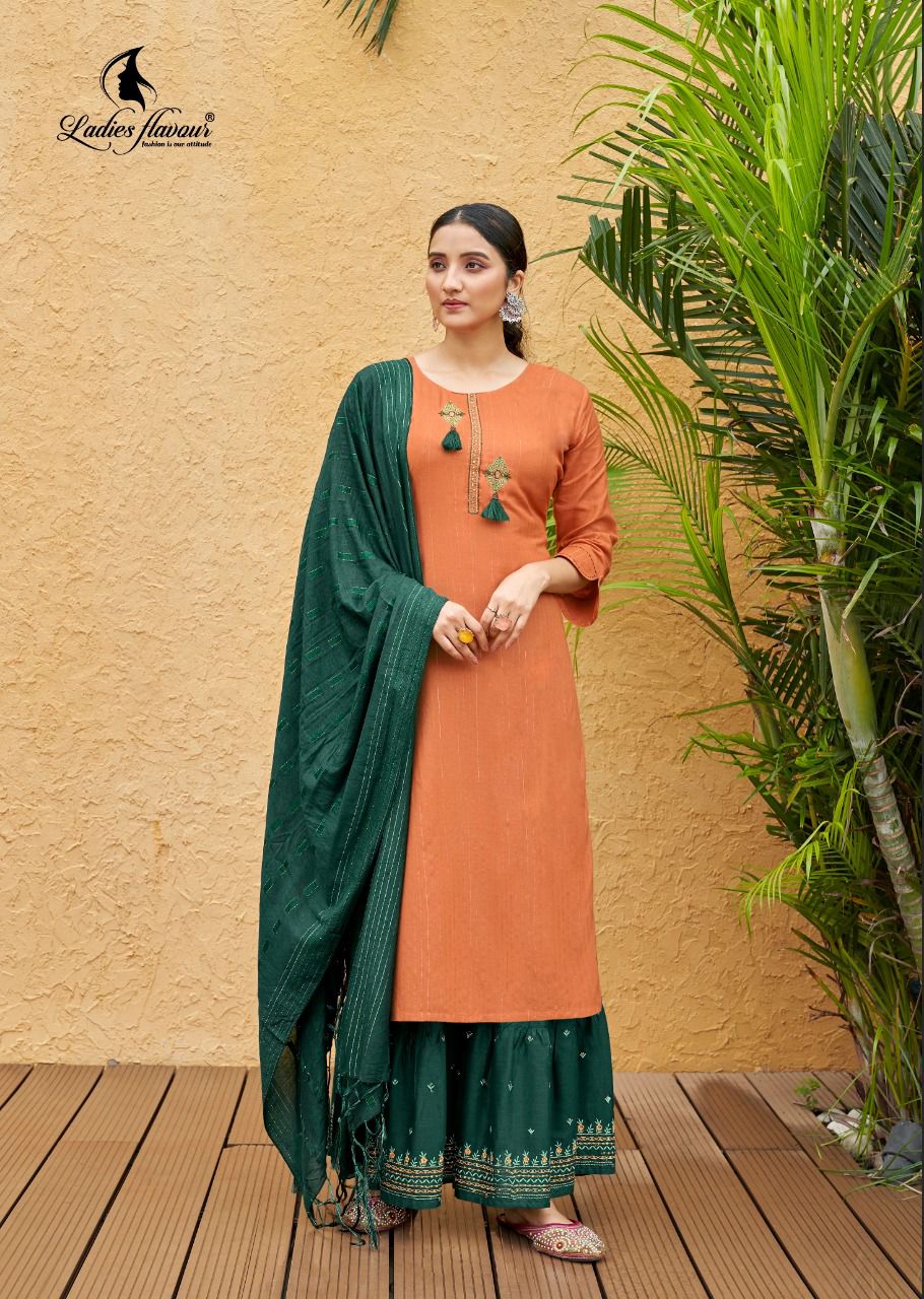 Ladies Flavours  Ruhana  Vol 2 Rayon Fancy Embroidery Ready-made Kurti Catalog