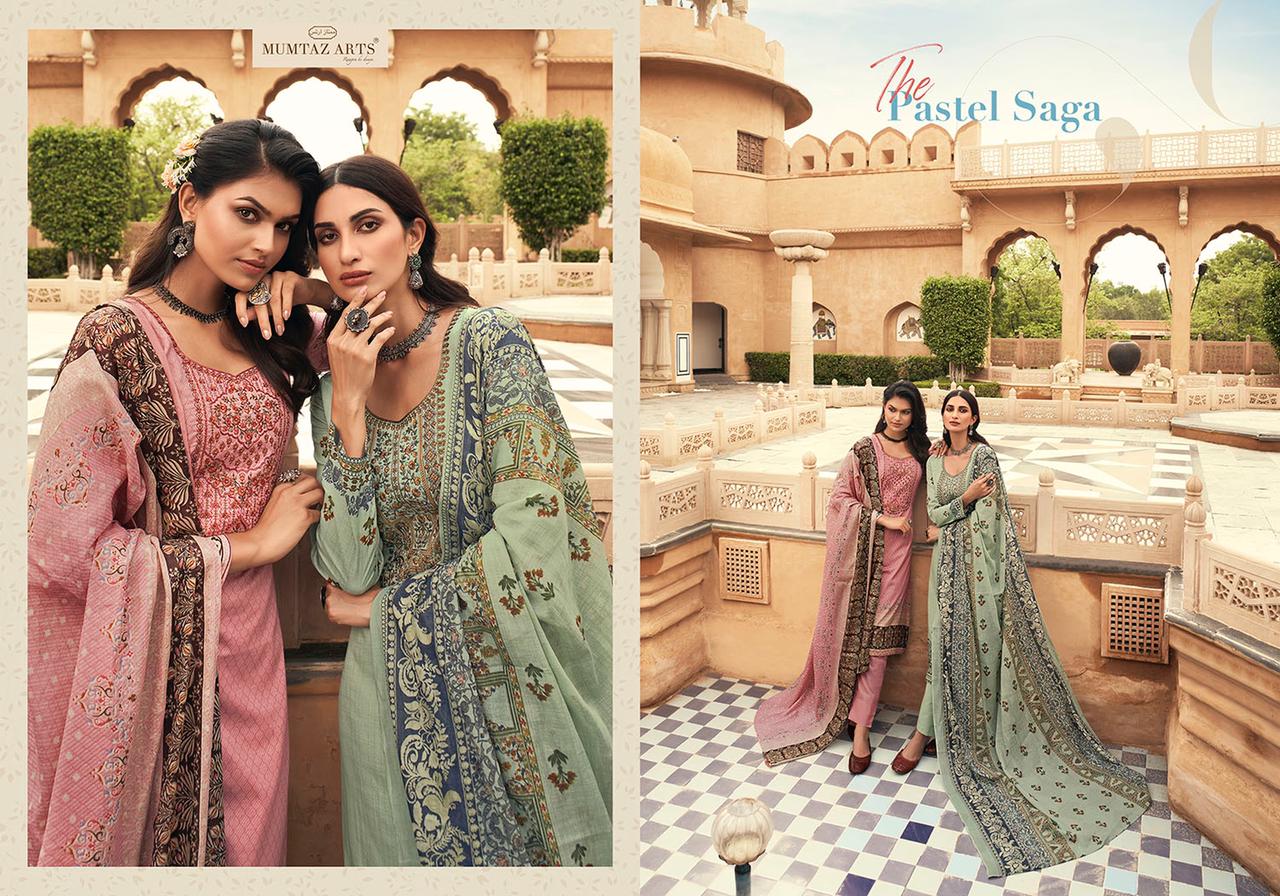 Mumtaz  Arts Megh Malhar Embroidery Designer Dress Material Catalog