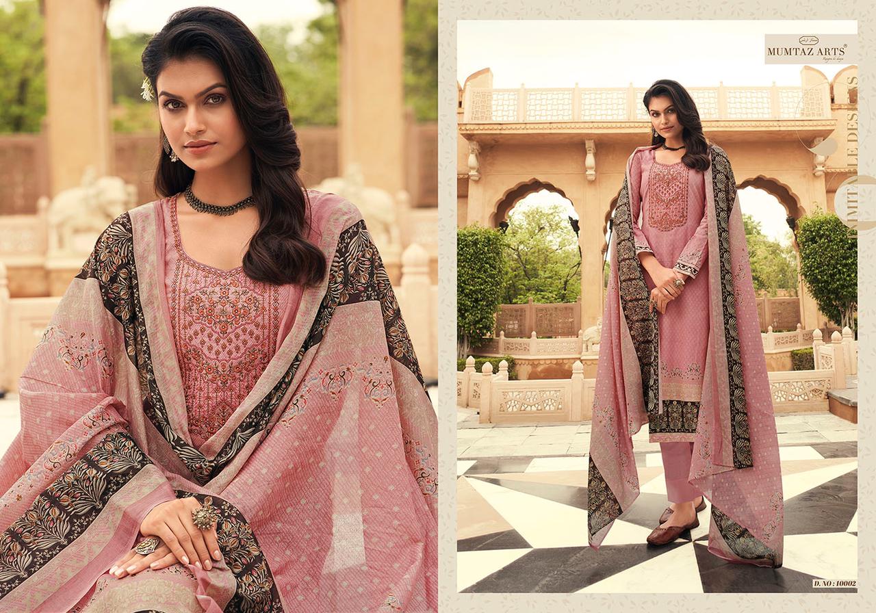Mumtaz  Arts Megh Malhar Embroidery Designer Dress Material Catalog