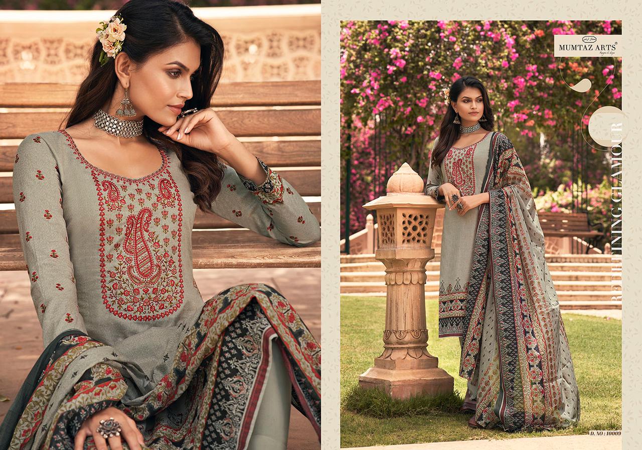 Mumtaz  Arts Megh Malhar Embroidery Designer Dress Material Catalog