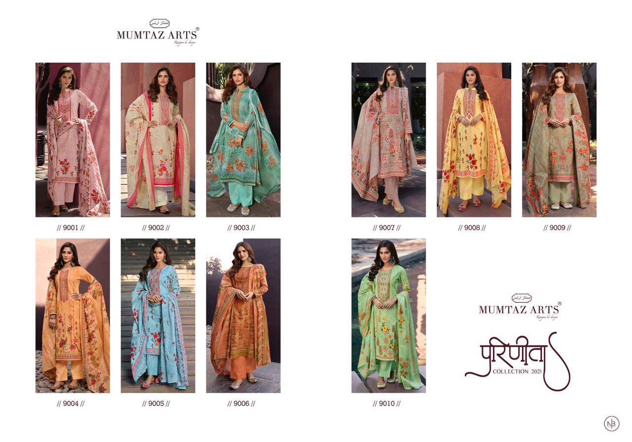 Mumtaz  Arts Parineeta Edition Digital Printed Dress Material Catalog