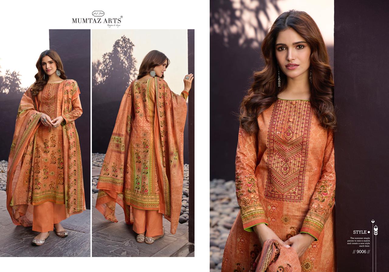 Mumtaz  Arts Parineeta Edition Digital Printed Dress Material Catalog