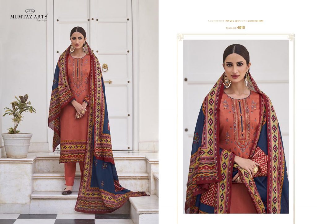 Mumtaz Muraad Hit List Designer Festive Wear Dress Material Catalog