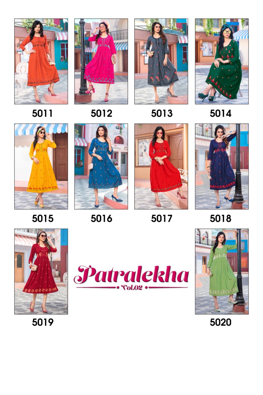 Patralekha Vol 2 Buy Designer Ladies Kurti Catalog