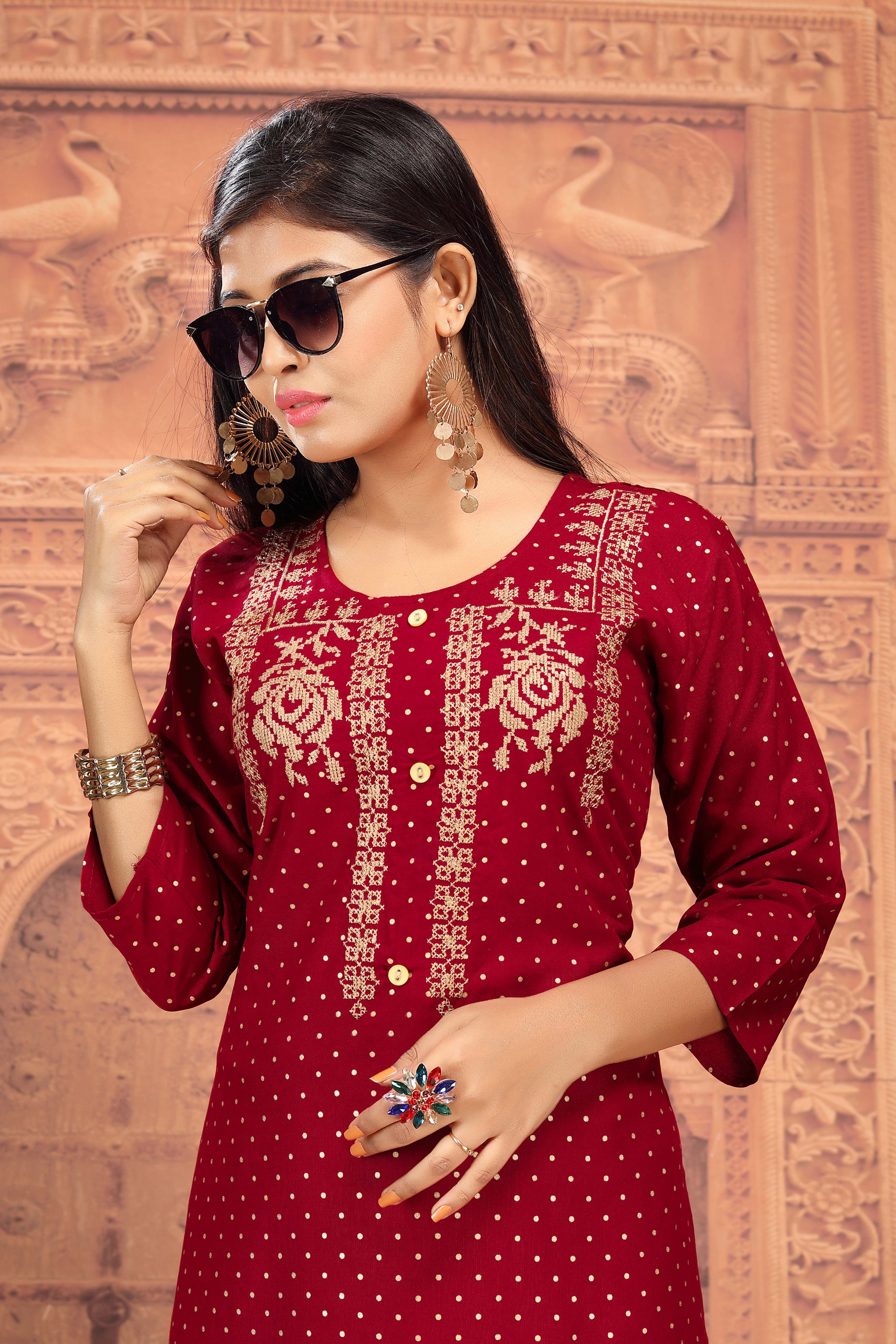Premnath Pinterest Regular Wear Fancy Kurti At Reasonable Price