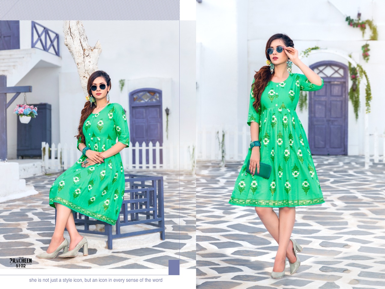 Pracheen  Vol 9 Buy Printed Kurtis For Women Online In India