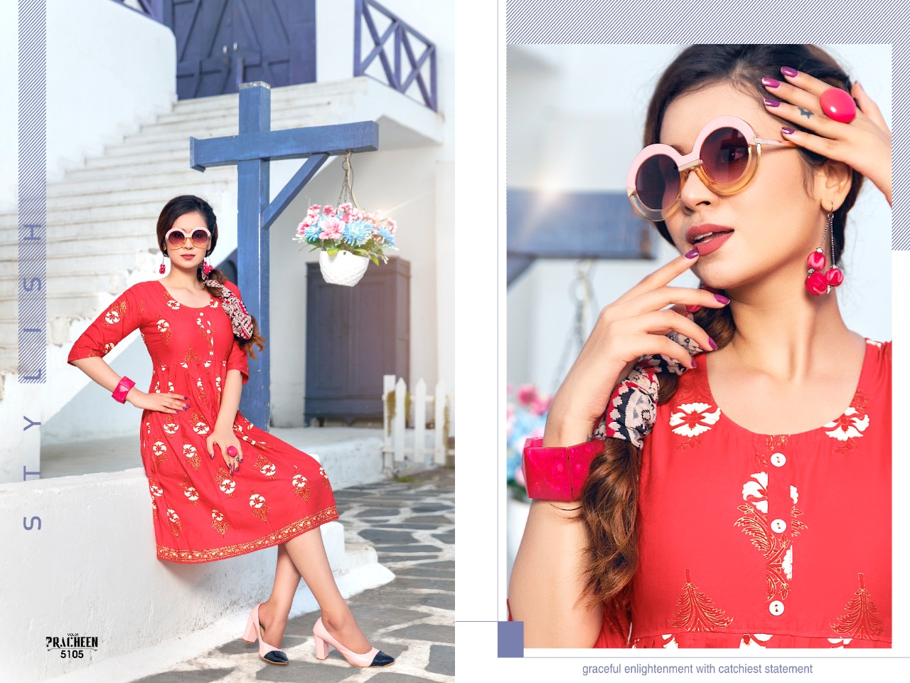 Pracheen  Vol 9 Buy Printed Kurtis For Women Online In India