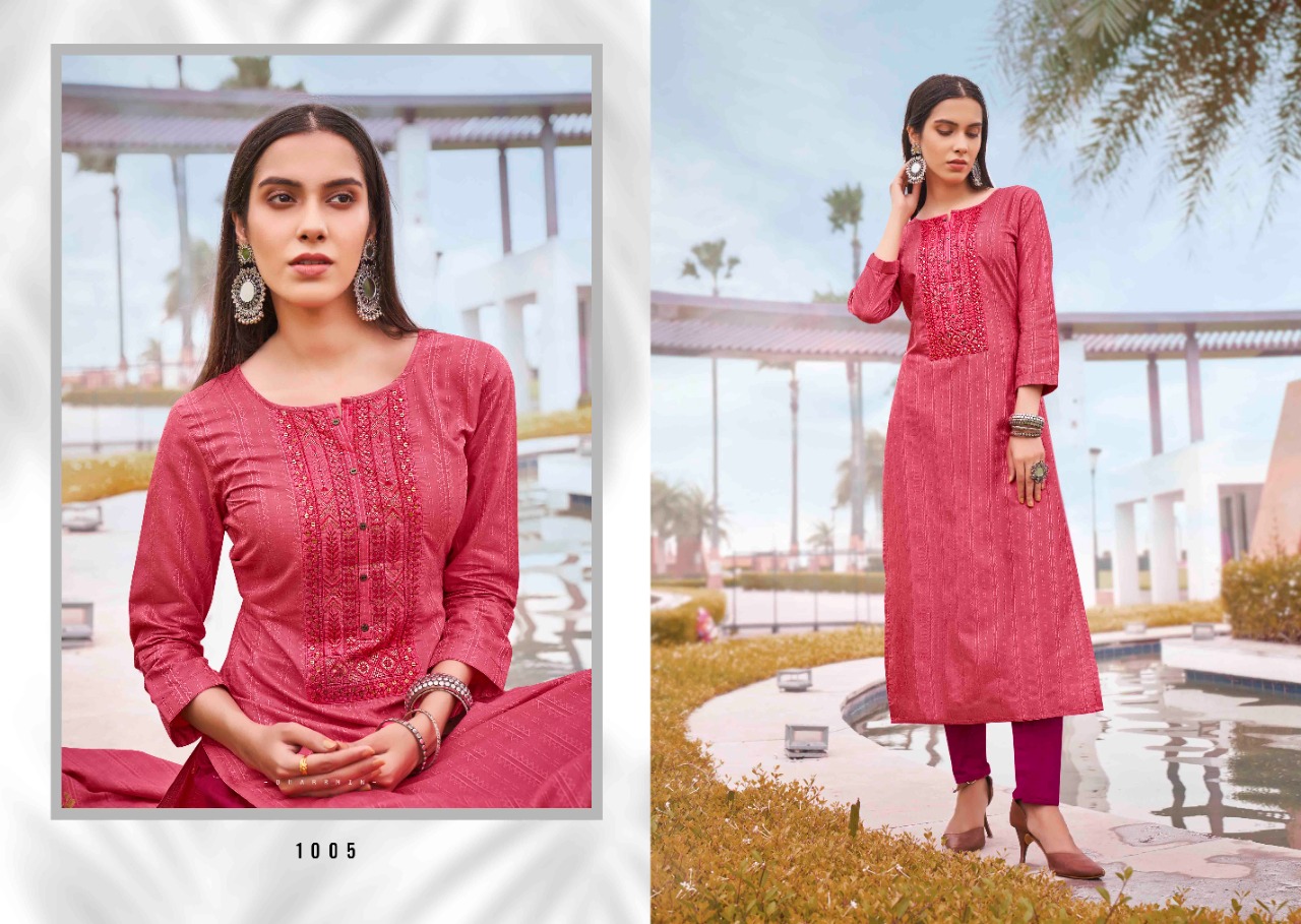 Rangoon Light Line  Vol  8 Designer Silk Kurti Catalog