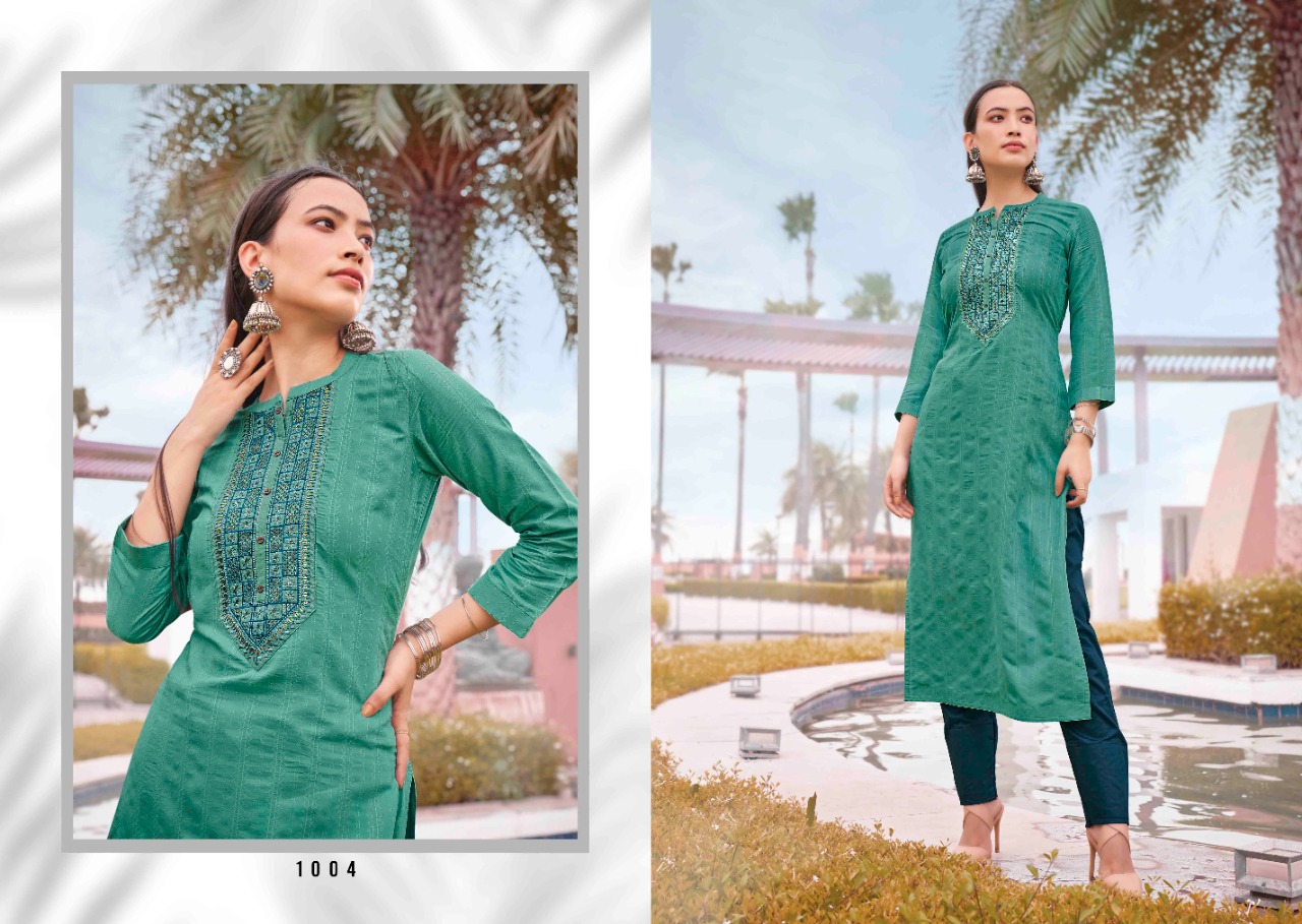 Rangoon Light Line  Vol  8 Designer Silk Kurti Catalog