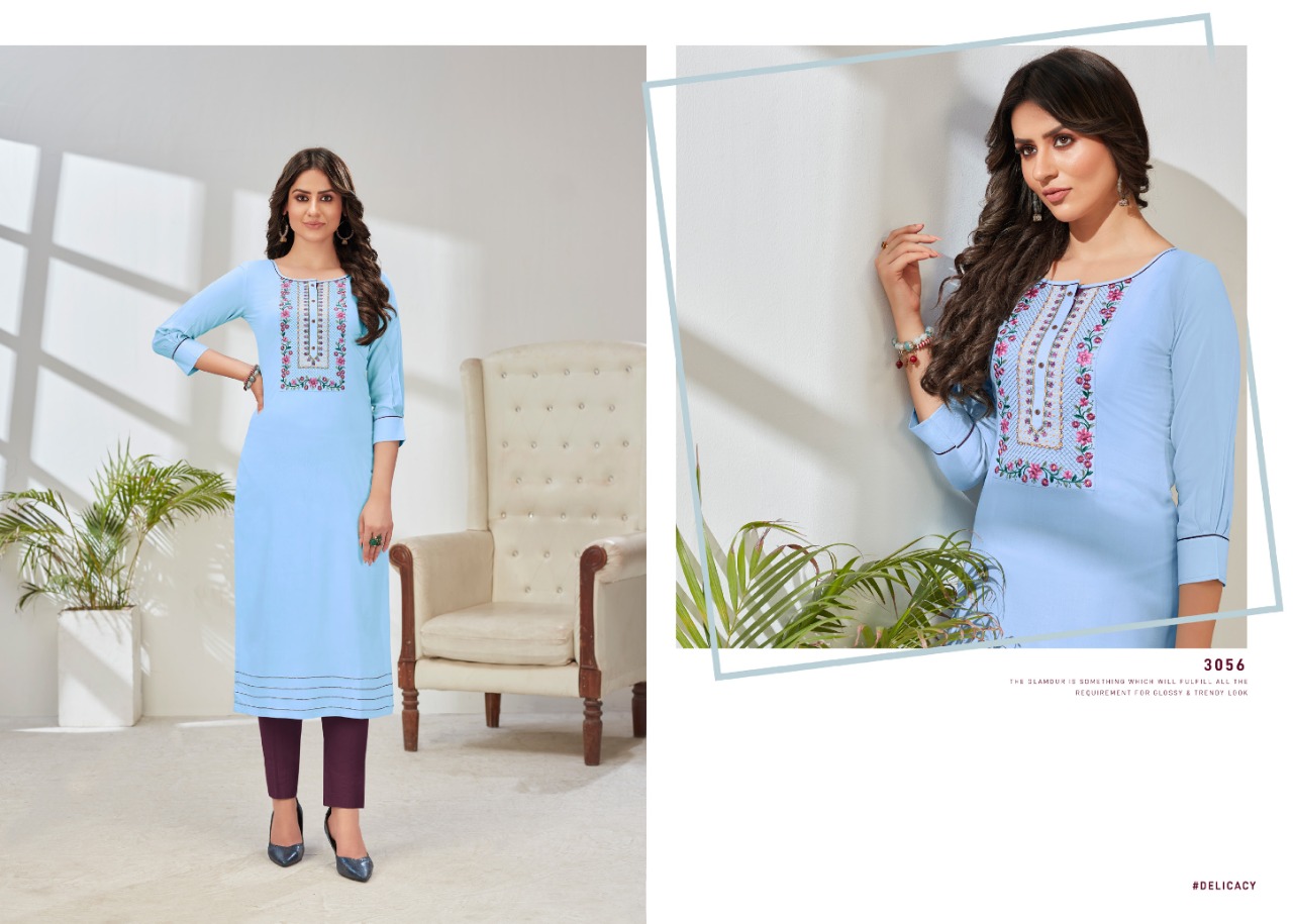 Rangoon Pahal Rayon Fancy Kurti  Catalog