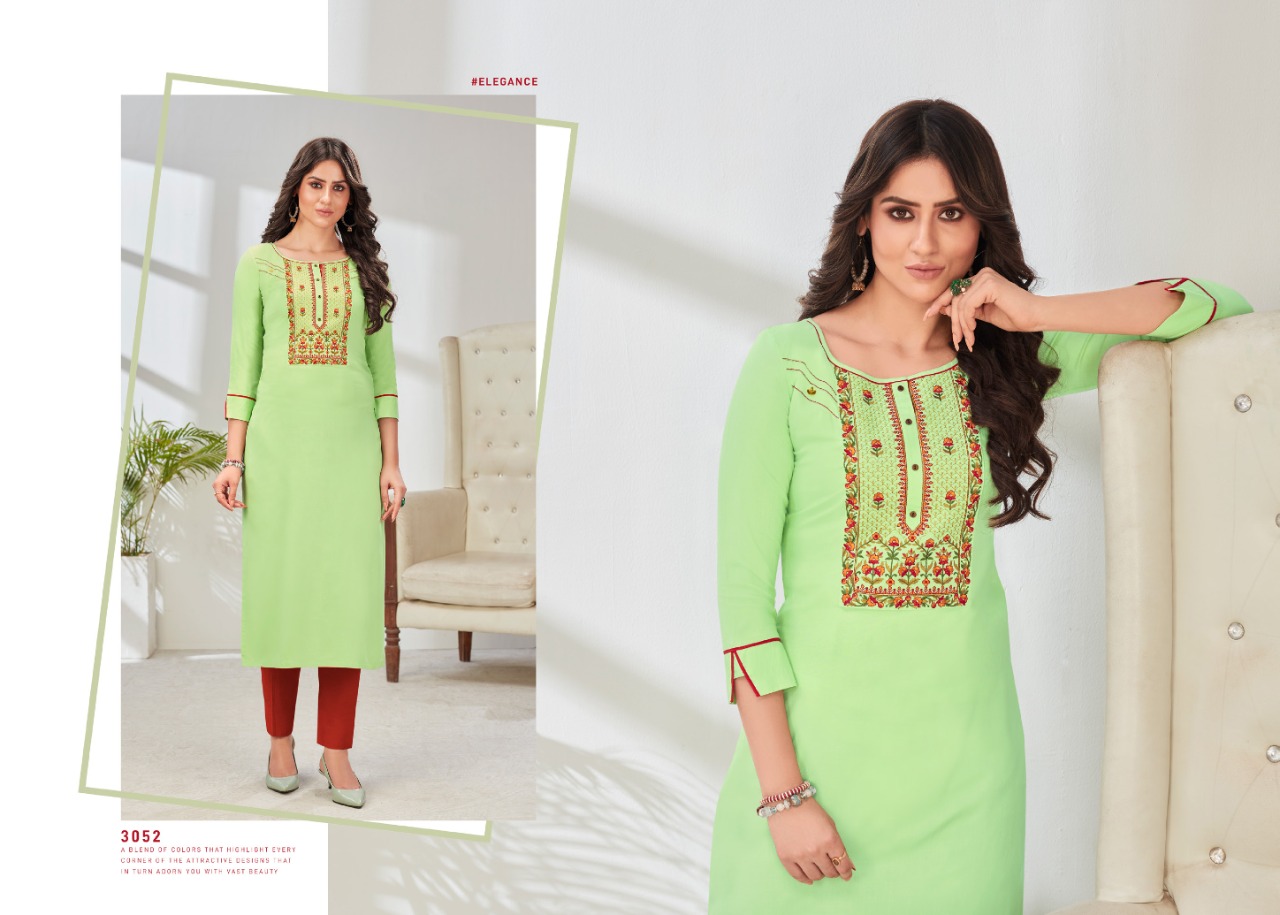 Rangoon Pahal Rayon Fancy Kurti  Catalog