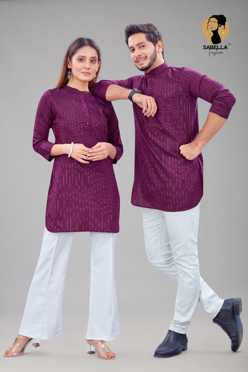 Sabella Special Short Kurta  Kurti  Buy Couple Kurta Kurti Collection