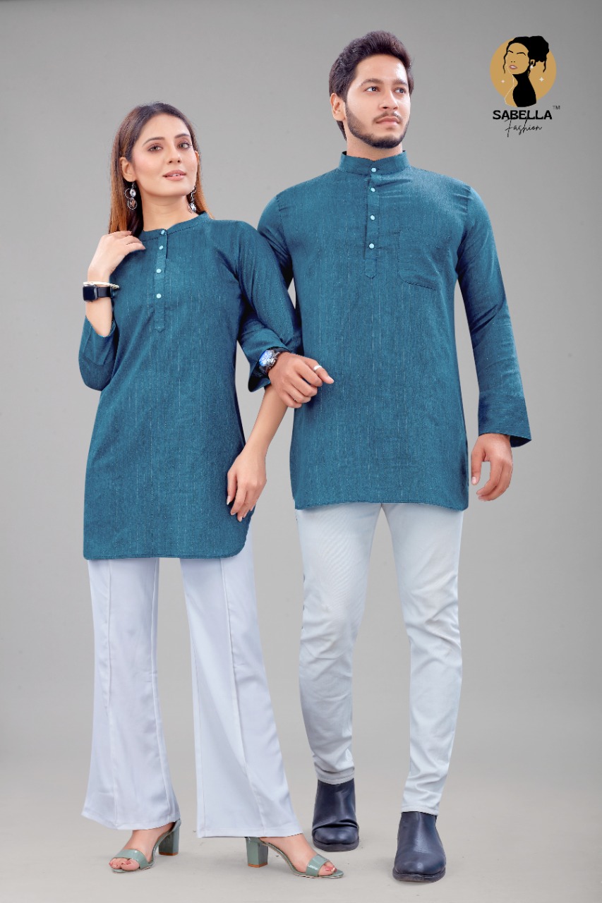 Sabella Special Short Kurta  Kurti  Buy Couple Kurta Kurti Collection