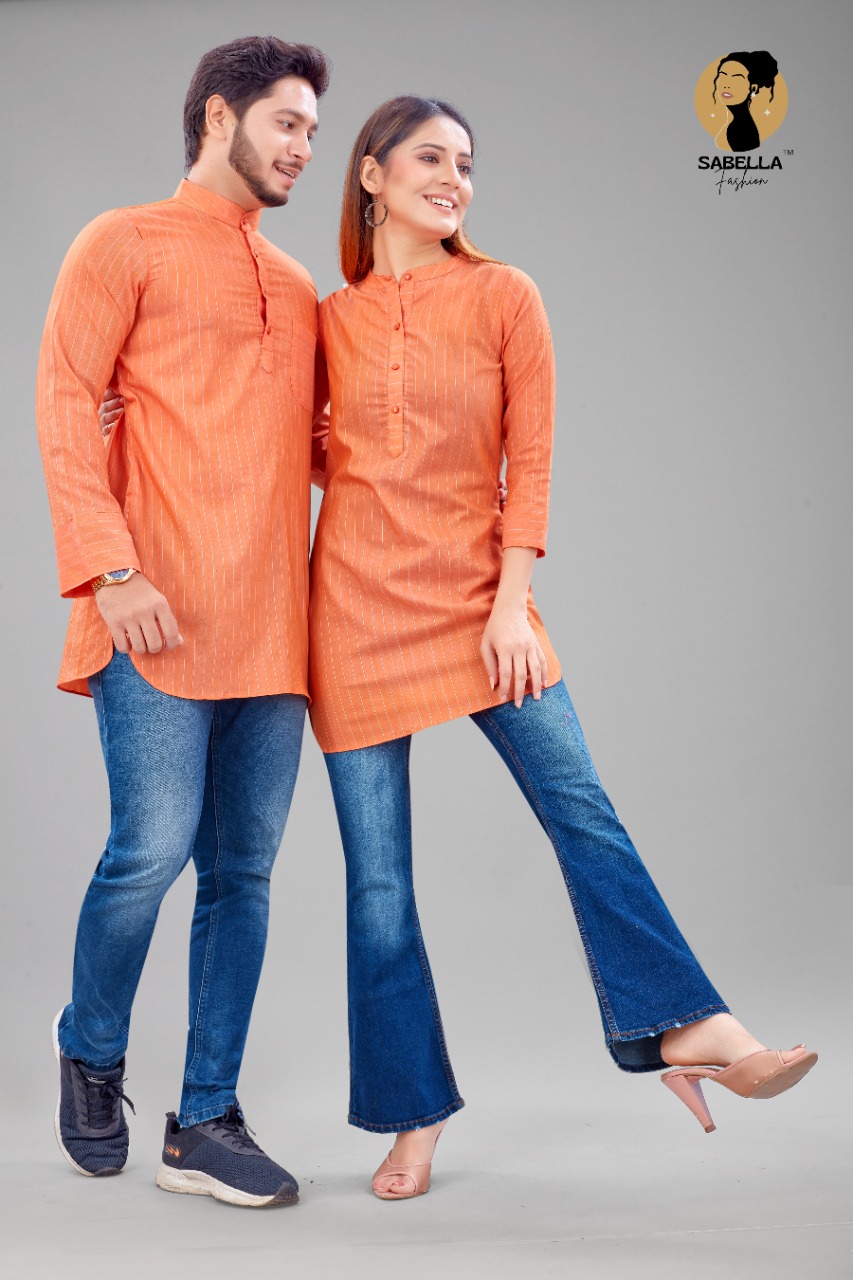 Sabella Special Short Kurta  Kurti  Buy Couple Kurta Kurti Collection