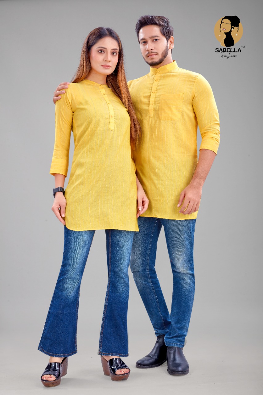Sabella Special Short Kurta  Kurti  Buy Couple Kurta Kurti Collection